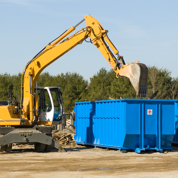 how many times can i have a residential dumpster rental emptied in Plumtree